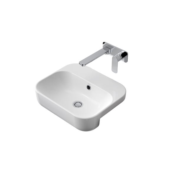 Caroma Luna Semi Recessed Basin No Taphole