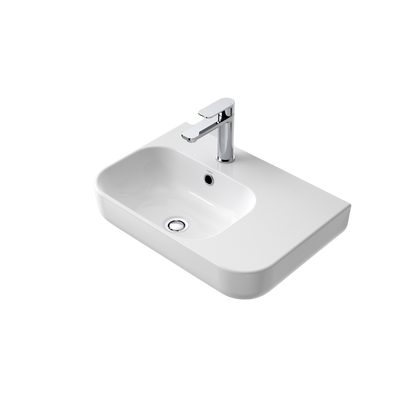 Caroma Luna Shelf Wall Basin with 1 Tap Hole