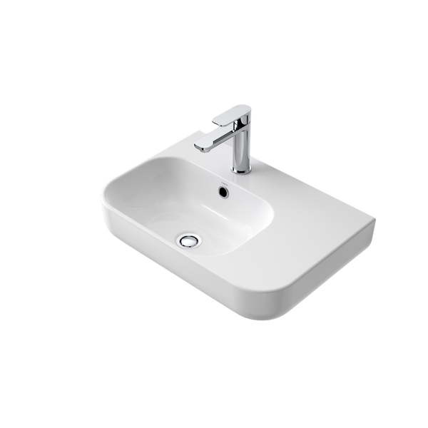 Caroma Luna Shelf Wall Basin with 1 Tap Hole
