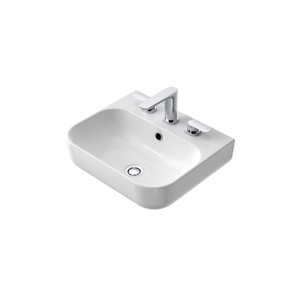 Caroma Luna Wall Basin with 3 Tap Holes