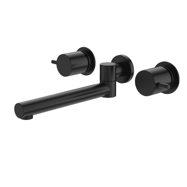 Caroma Luna Lever Laundry Set Black