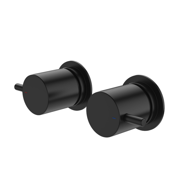 Caroma Luna Lever Wall Top Assemblies Black Lead Free