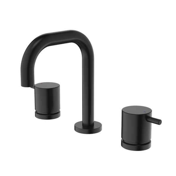 Caroma Luna Lever Basin Set Black Lead Free