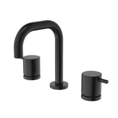 Caroma Luna Lever Basin Set Black Lead Free