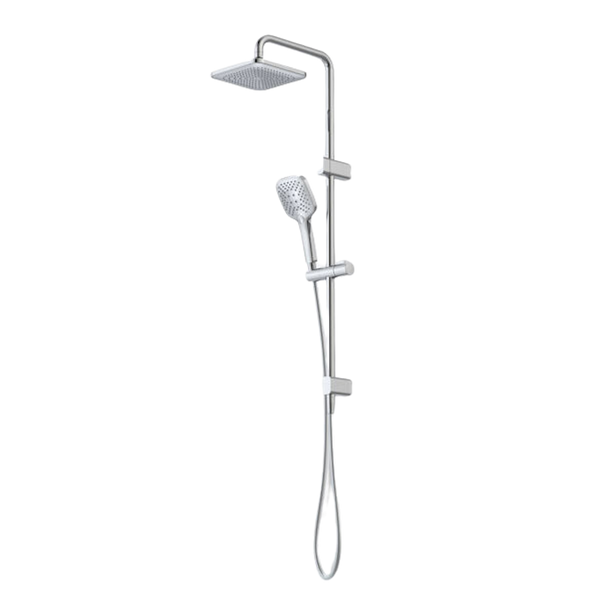 Caroma Luna System Overhead Shower On Rail Chrome