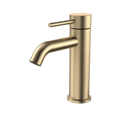 Caroma Liano II Basin Mixer Brushed Brass