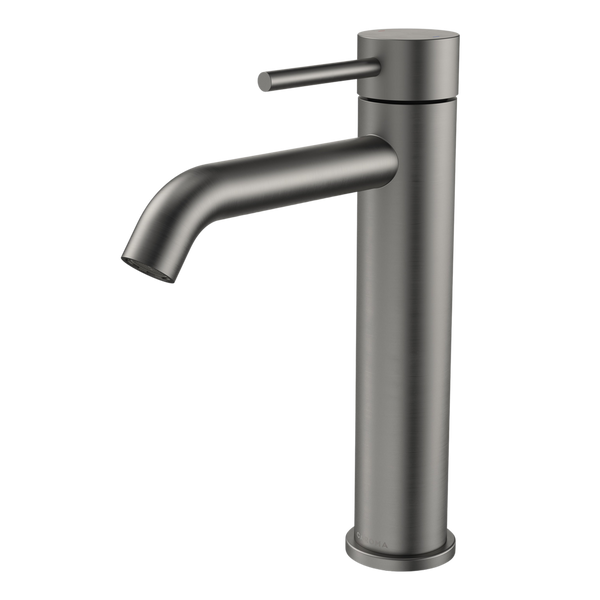 Caroma Liano II Mid Tower Basin Mixer Gunmetal Lead Free