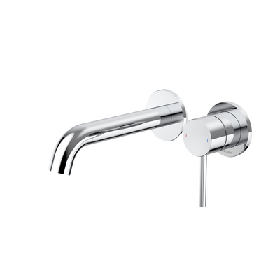 Caroma Liano II 175mm Wall Basin/Bath Mixer and Outlet Chrome Lead Free