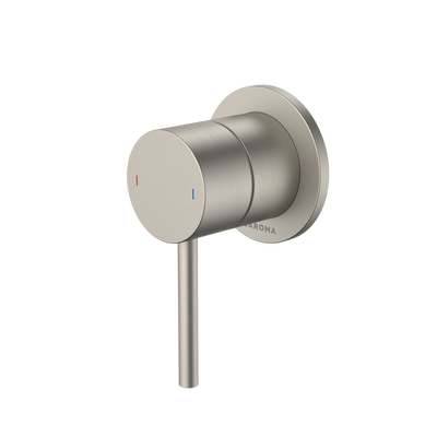 Caroma Liano II Bath / Shower Mixer Round Cover Plate Brushed Nickel