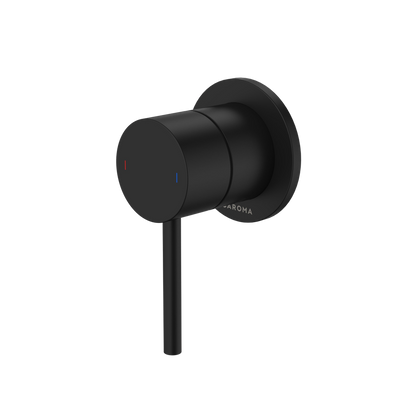 Caroma Liano II Bath / Shower Mixer Round Cover Plate Matte Black