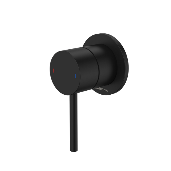 Caroma Liano II Bath / Shower Mixer Round Cover Plate Matte Black