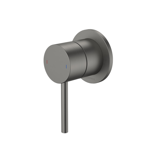 Caroma Liano II Bath Shower Mixer Round Cover Plate Gunmetal