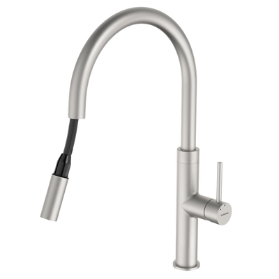 Caroma Liano II Pull Out Sink Mixer Brushed Nickel Lead Free