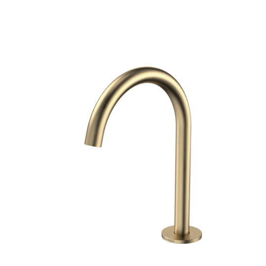 Liano II Hob Swivel Outlet 160mm Brushed Brass Lead Free