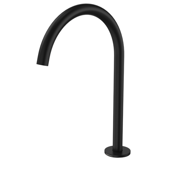 Caroma Liano II Hob Swivel Outlet 200mm Matte Black