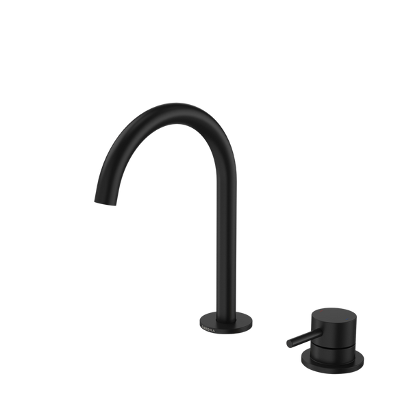Caroma Liano II Hob Basin Mixer Set 160mm Matte Black