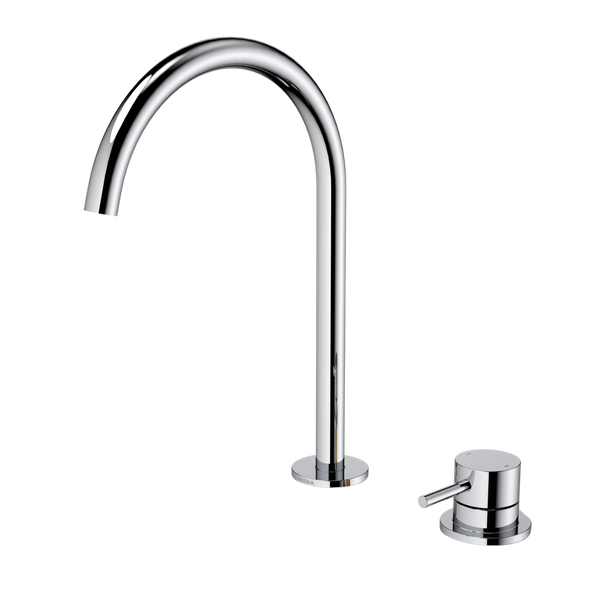 Caroma Liano II Hob Basin/Sink Mixer Set 200mm Chrome