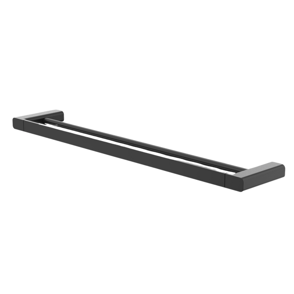 Caroma Luna Double Towel Rail 630mm Black