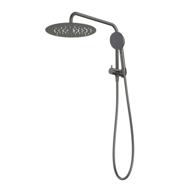 Caroma Urbane II Compact Twin Shower Gunmetal