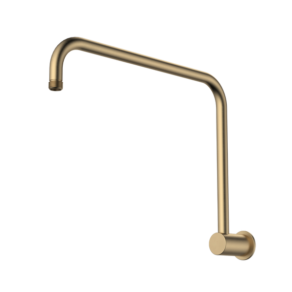 Caroma Urbane II 460mm Upswept Shower Arm Brushed Brass