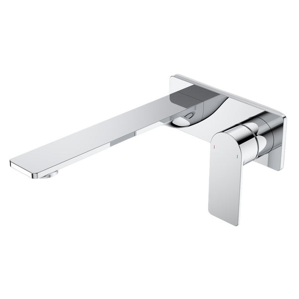 Caroma Urbane II 220mm Wall Basin/Bath Mixer Rectangular Cover Plate Chrome Sales Kit