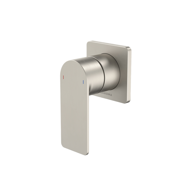 Caroma Urbane II Bath/Shower Mixer Square Cover Plate Brushed Nickel