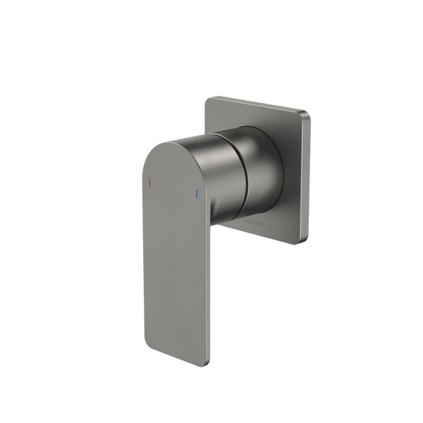 Caroma Urbane II Bath/Shower Mixer Square Cover Plate Gunmetal