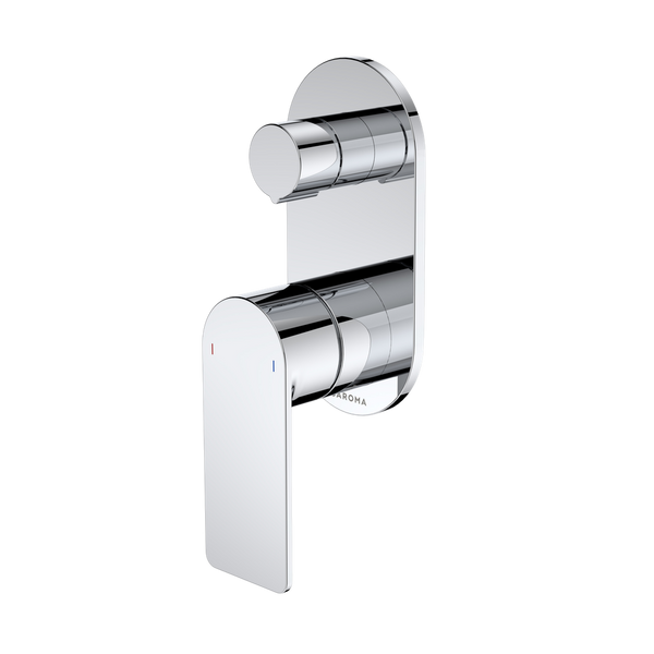 Caroma Urbane II Bath/Shower Mixer With Diverter Round Cover Plate Chrome