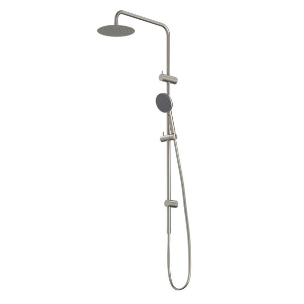 Caroma Urbane II Rail Shower with 200mm Overhead Brushed Nickel