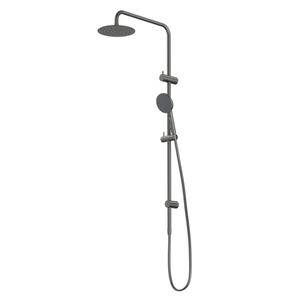 Caroma Urbane II Rail Shower with 200mm Overhead Gunmetal