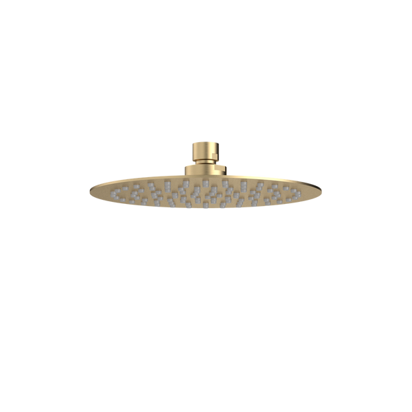 Caroma Urbane II 200mm Round Rain Shower Brushed Brass