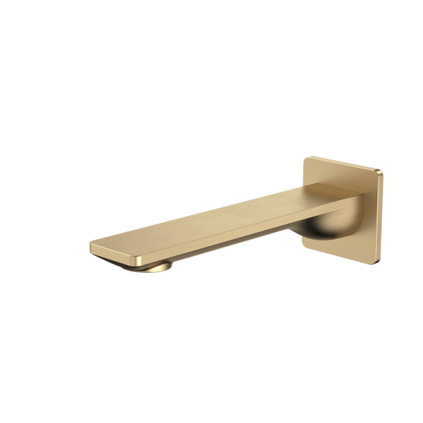 Caroma Urbane II 180mm Basin/Bath Outlet Square Cover Plate Brushed Brass