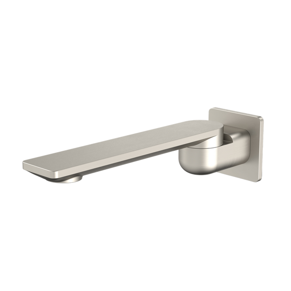 Caroma Urbane II 220mm Bath Swivel Outlet Square Cover Plate Brushed Nickel