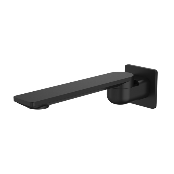 Caroma Urbane II 220mm Bath Swivel Outlet Square Cover Plate Matte Black