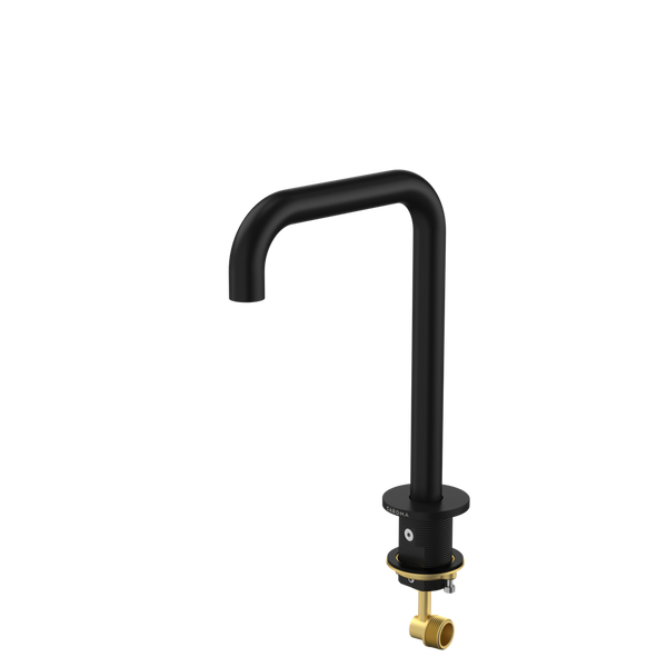 Caroma Urbane II Hob Swivel Outlet 150mm Matte Black