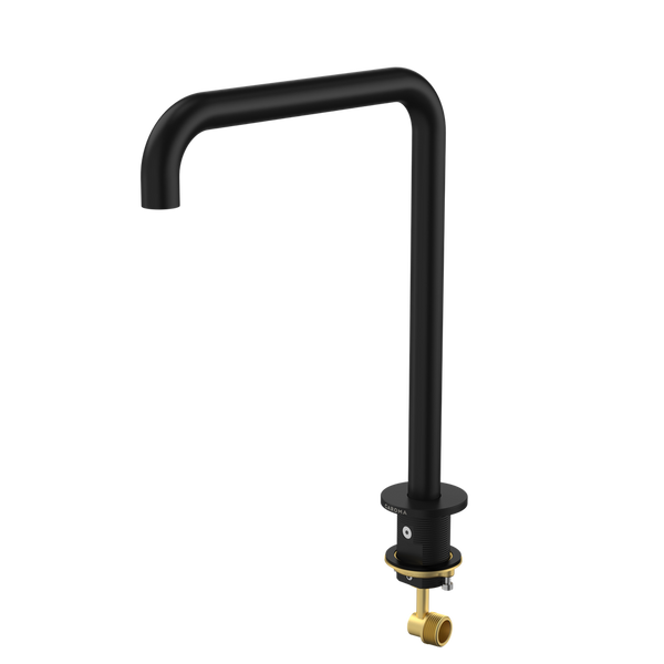 Caroma Urbane II Hob Swivel Outlet 210mm Matte Black