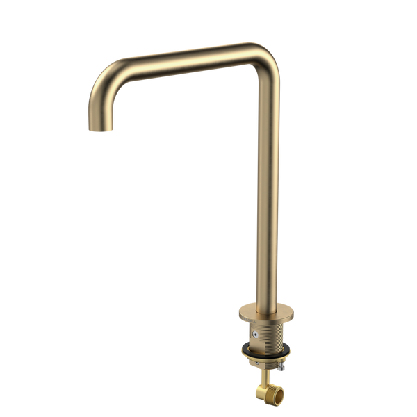 Caroma Urbane II Hob Swivel Outlet 210mm Brushed Brass