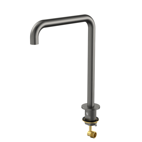 Caroma Urbane II Hob Swivel Outlet 210mm Gunmetal