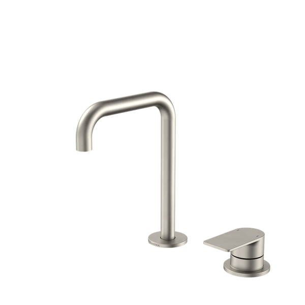 Caroma Urbane II Hob Basin Mixer Set 150mm Brushed Nickel