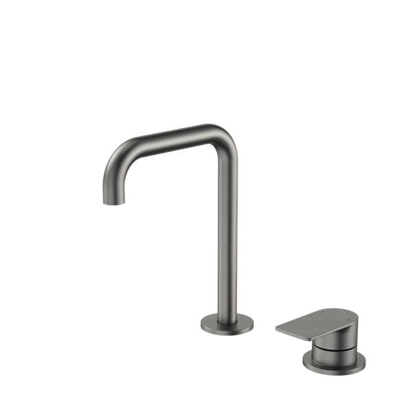 Caroma Urbane II Hob Basin Mixer Set 150mm Gunmetal
