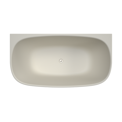 Caroma Contura II 1500 Back To Wall Freestanding Bath Matte Clay