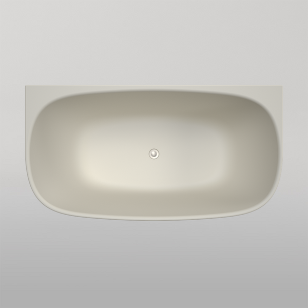 Caroma Contura II 1500 Back To Wall Freestanding Bath Matte Clay