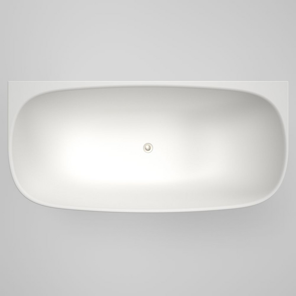 Caroma Contura II 1700 Back To Wall Freestanding Bath Matte White