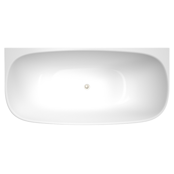 Caroma Contura II 1700 Back To Wall Freestanding Bath White