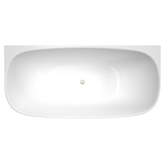 Contura II 1700 Back To Wall Freestanding Bath White