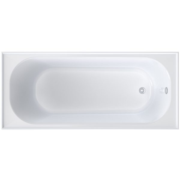 Caroma Round Bath 1675 With Overflow White