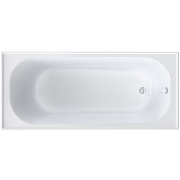 Caroma Round Bath 1675 With Overflow White