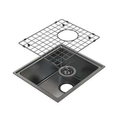 Caroma Urbane II  Single Bowl Sink Gunmetal