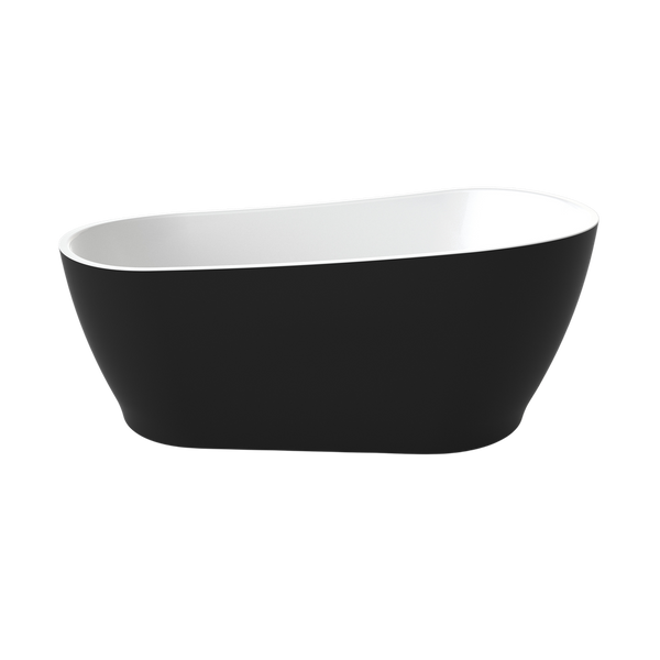 Caroma Noir 1700 Freestanding Bath Black