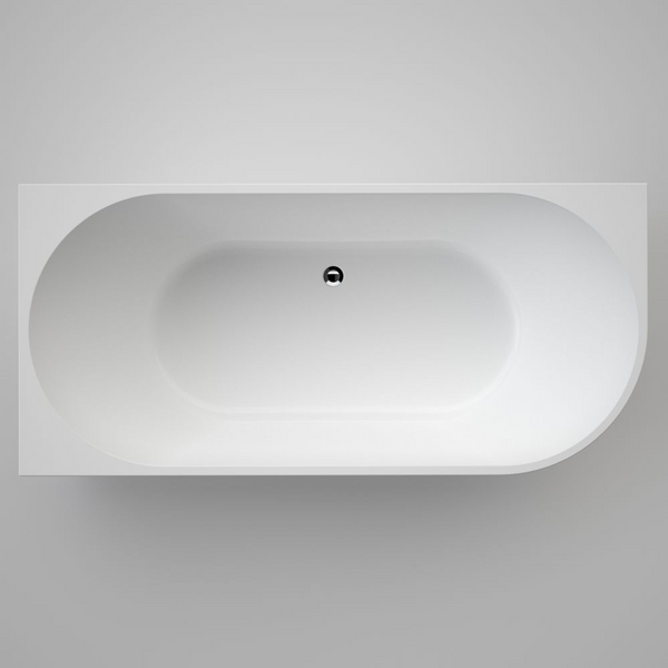 Caroma Urbane II Back To Corner Bath Left Hand Side 1700 Overflow White